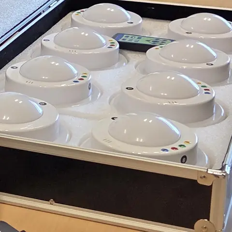 Buzzers sans fil pour un quiz d'entreprise